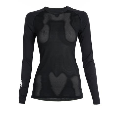 カペルミュール（KAPELMUUR）（レディース）UVカット長袖 メッシュアンダー クルーネック ブ...