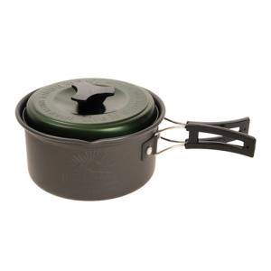 スケーター フタ付き アルミ製鍋 グリーン 13cm AN15 クッカー キャンプ 登山 BBQ バーベキュー 料理 片手 コンパクト