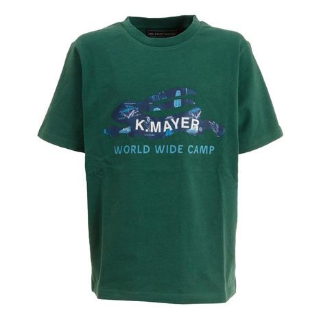 クリフメイヤー（KRIFF MAYER）（キッズ）抗菌ロゴ半袖Tシャツ ラビット 2147215K-...