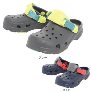 クロックス（crocs）（キッズ）クラシック オールテレイン クロッグ グレー ネイビー 207458  ジュニア シューズ｜lbreath