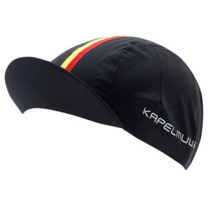 カペルミュール（KAPELMUUR）（メンズ、レディース）サイクルキャップ ベルギーライン kpcap1005 BK｜lbreath