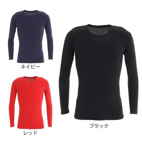 ヤバネ（YABANE）（メンズ） 野球 アンダーシャツ 冷感 ストレッチ丸首長袖Tシャツ YA2AB...