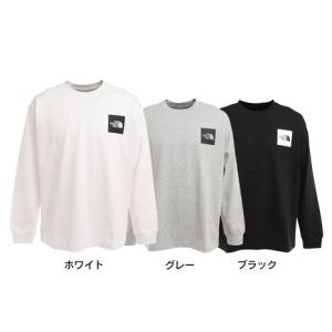 ノースフェイス スクエアロゴ長袖Tシャツ NT82136 W2