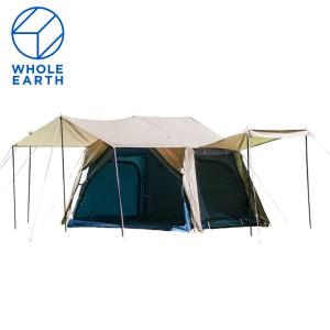 ホールアース（Whole Earth） テント キャンプ 4人用 アースハーモニーロッジ WE2MD...