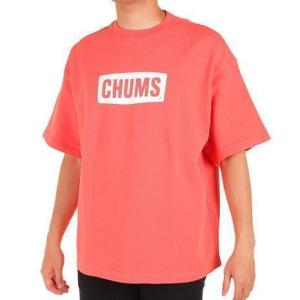 チャムス（CHUMS）（メンズ、レディース）半袖Tシャツ オーバーサイズドショートスリーブロゴクルートップループパイル CH00-1385-R017 レッド｜L-Breath Yahoo!店