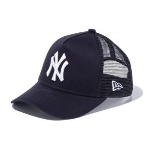 ニューエラ（NEW ERA）（キッズ）ジュニア Youth 9FORTY A-Frame トラッカー ニューヨーク・ヤンキース キャップ 13565792 帽子｜lbreath