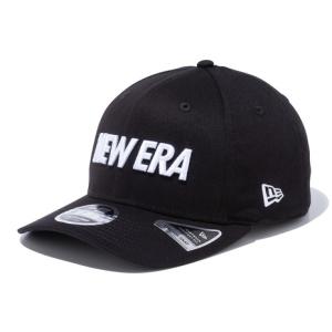 ニューエラ（NEW ERA）（メンズ）9FIFTY ストレッチスナップ ワードマークロゴ ブラック×ホワイト キャップ 13552069 帽子｜lbreath