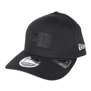 ニューエラ（NEW ERA）（メンズ）9FIFTY ストレッチスナップ ボックスロゴ ブラック×ブラック キャップ 13552073 帽子｜lbreath