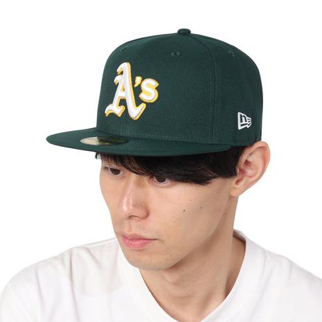 ニューエラ（NEW ERA）（メンズ）キャップ 59FIFTY MLBオンフィールド オークランド・...