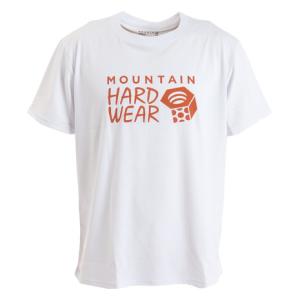 マウンテンハードウェア（MOUNTAIN HARDWEAR）（メンズ）半袖Tシャツ ハードウェアロゴ OE4483 100 ホワイト｜lbreath