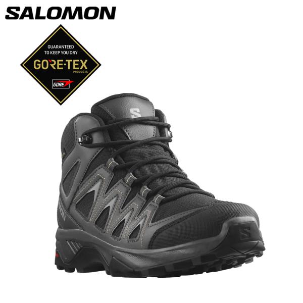 サロモン（SALOMON）（レディース）ゴアテックス ハイキングブーツ ハイカット 登山靴 X BR...