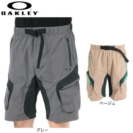 オークリー（OAKLEY）（メンズ）USサイズ 撥水 カーゴパンツ ハーフパンツ ダブル ファスナー...
