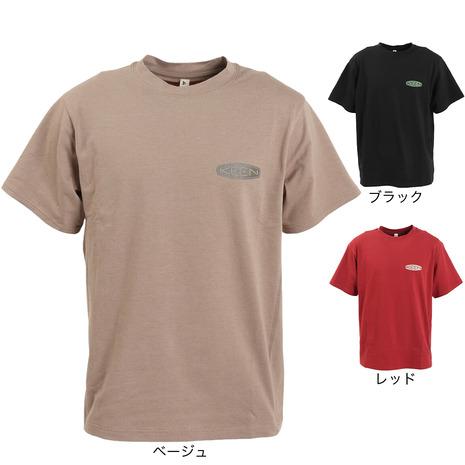 キーン（KEEN）（メンズ）半袖 Tシャツ ベージュ HARVEST TC TEE C&amp;B LOGO...