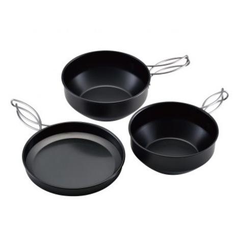 ユニフレーム（UNIFLAME） クッカー キャンプ アウトドア ソロ トレイルポット3 ブラック ...