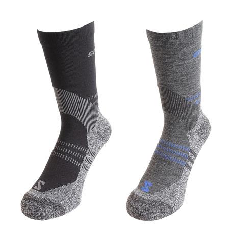 サロモン（SALOMON）（メンズ、レディース）ソックス 靴下 X ULTRA ACCESS クルー...