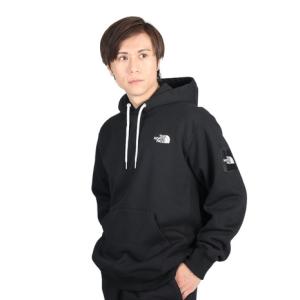 ノースフェイス（THE NORTH FACE）（メンズ）パーカー スウェット スクエア ロゴ フーディ NT62338 K ブラック