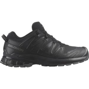 サロモン（SALOMON）（メンズ）トレッキングシューズ ローカット 登山靴 防水 ゴアテックス XA PRO 3D V9 GORE-TEX L47270100 ブラック｜lbreath