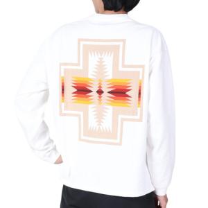 ペンドルトン （PENDLETON） （メンズ、レディース） 長袖Tシャツ ロンT ロングスリーブ バックプリントTシャツ 19807223 OffWhite オフホワイトの商品画像