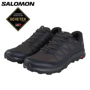 サロモン（SALOMON）（メンズ）ゴアテックス トレッキングシューズ ローカット 登山靴 アウトライズ GORE-TEX L47141800｜L-Breath Yahoo!店