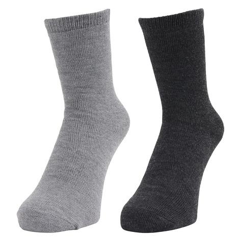 クー（Coo.）（メンズ）3層 クルー丈 ソックス 2足組 894Q4GSA0089 GRY 吸湿 ...