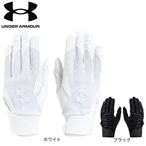 アンダーアーマー（UNDER ARMOUR）（メンズ）バッティング用グローブ 野球 クリーンアップ ...