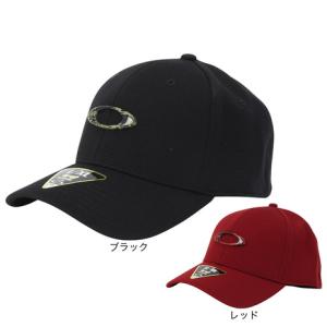 オークリー（OAKLEY）（メンズ）帽子 ティンカン キャップ M-S〜LL-Lサイズ 911545 黒 赤 ベースボールキャップ 野球帽 スポーツキャップ ブラック レッド