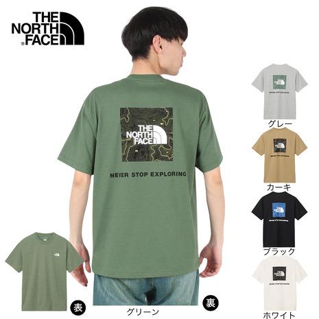 ザ・ノース・フェイス（THE NORTH FACE）（メンズ）バックスクエア トラバースロゴ半袖Tシ...