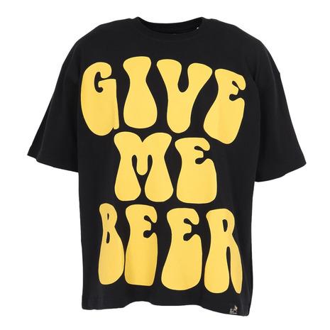 ゴースローキャラバン（GOSLOWCARAVAN）（メンズ）半袖Tシャツ ギブミービア ゆったりTシ...