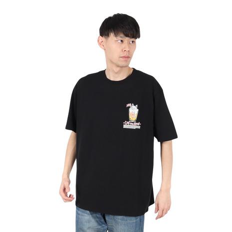 ゴースローキャラバン（GOSLOWCARAVAN）（メンズ、レディース）RAY綿 猫と麦酒TEE 麦...