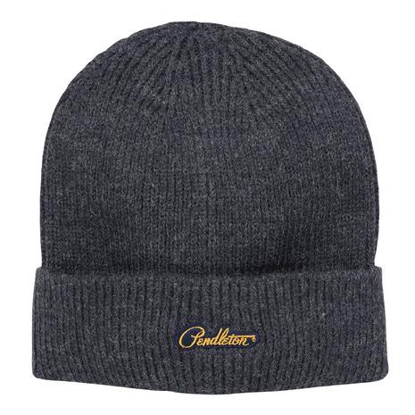 ペンドルトン（PENDLETON）（メンズ、レディース）ニット帽 トレッキング 登山 ロゴワッペン ...