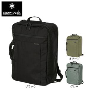 スノーピーク（snow peak）（メンズ、レディース）バックパック リュック Everyday Use 3Way Business Bag BK AC-25SU401