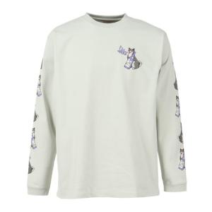 ゴースローキャラバン（GOSLOWCARAVAN）（メンズ、レディース）柴犬と晩酌 長袖Tシャツ 351907 GRY