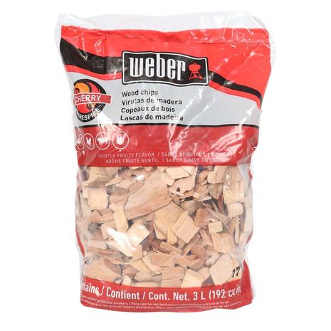 ウェーバー（WEBER） 燻製 チップ スモークチップ スモークウッド キャンプ チェリーウッドチッ...