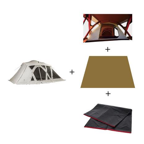 スノーピーク（snow peak） ファミリーテント 2ルーム キャンプ タープ リビングシェル ロ...