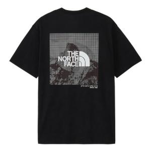 ザ・ノース・フェイス（THE NORTH FACE）（メンズ、レディース）半袖 ハーフドーム デジタル スクエアロゴTシャツ NT32657 K