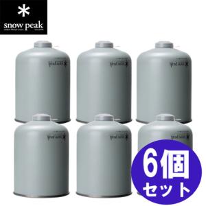 スノーピーク（snow peak） ギガパワーガス500イソ 6個セット GP-500SR ガス缶 燃料｜L-Breath Yahoo!店