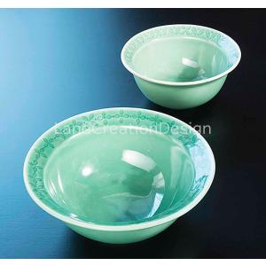 専用です。ジェンガラ　花弁型緑色皿 約28cm５枚 and 小鉢6個 JENGGALA】BREAKFAST PLATE BY TOMOKO KONNO (2PC) GREEN