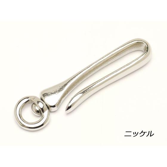 【在庫処分品】ツリバリ 回転式 ニッケル（真鍮製） 80×19mm 1ヶ【メール便対応】 [クラフト...