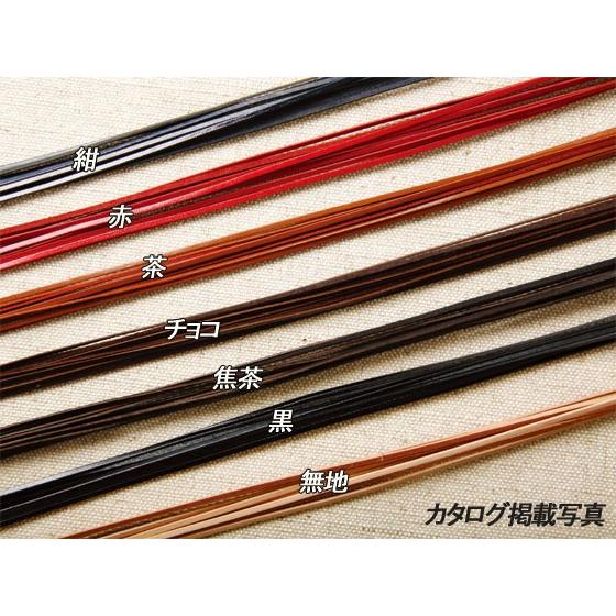 牛レース 無地/黒/焦茶/チョコ/茶/赤/紺 2mm巾×90cm 0.7mm厚 10本【メール便対応...