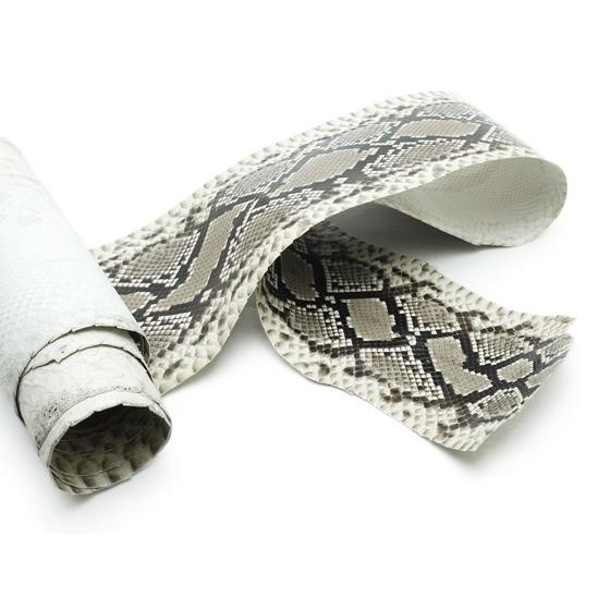 ニシキ蛇 白黒 約3m サイズ単価11550円（税抜10500円）/m 1枚【送料無料】 [クラフト...