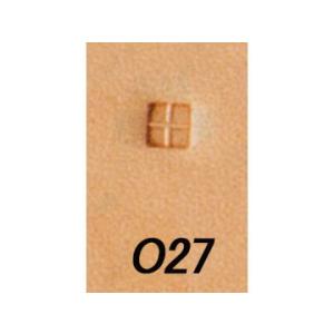 オリジナルスタンプ O27 3.5mm【メール便対応】 [クラフト社]  レザークラフト刻印 Oオリジナルスタンプ｜lc-palette