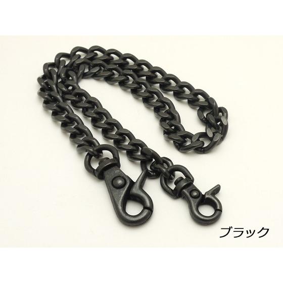 KC's ウォレットチェーン ブラック 長さ47cm 1ヶ【メール便対応】 [協進エル]  レザーク...