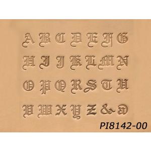 オールドアルファベット＆ナンバー刻印セット 約8mm 英字26個、数字10