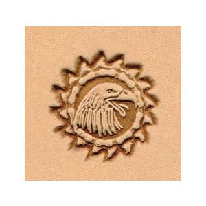 絵刻印 イーグルチェーン 直径24mm【メール便対応】 [レザークラフトぱれっと]  レザークラフト刻印｜lc-palette
