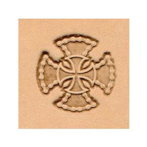 絵刻印 チェーンクロス 直径25mm【メール便対応】 [レザークラフトぱれっと]  レザークラフト刻印｜lc-palette