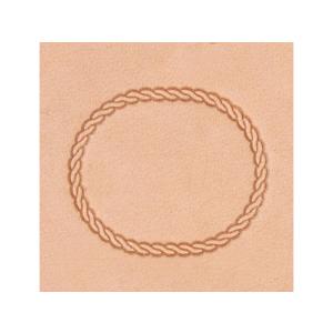 絵刻印 ロープエッジ 29mm×24mm【メール便対応】 [レザークラフトぱれっと]  レザークラフト刻印｜lc-palette
