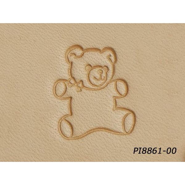 ミニ絵刻印 テディベア 12×15mm【メール便対応】 [レザークラフトぱれっと]  レザークラフト...