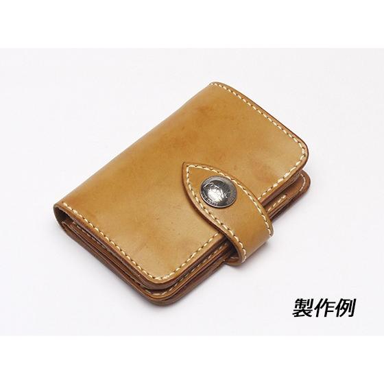 【型紙】ハーフウォレット 9x13cm 厚さ3cm【メール便対応】 [レザークラフトぱれっと]  レ...