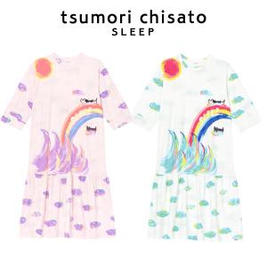 ワンピース ツモリチサト ワコール  パイル素材 雲＆太陽プリントシリーズ