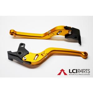 可倒式 無段階調整 ブレーキ クラッチレバーセット（GD)　デューク DUKE125 DUKE200